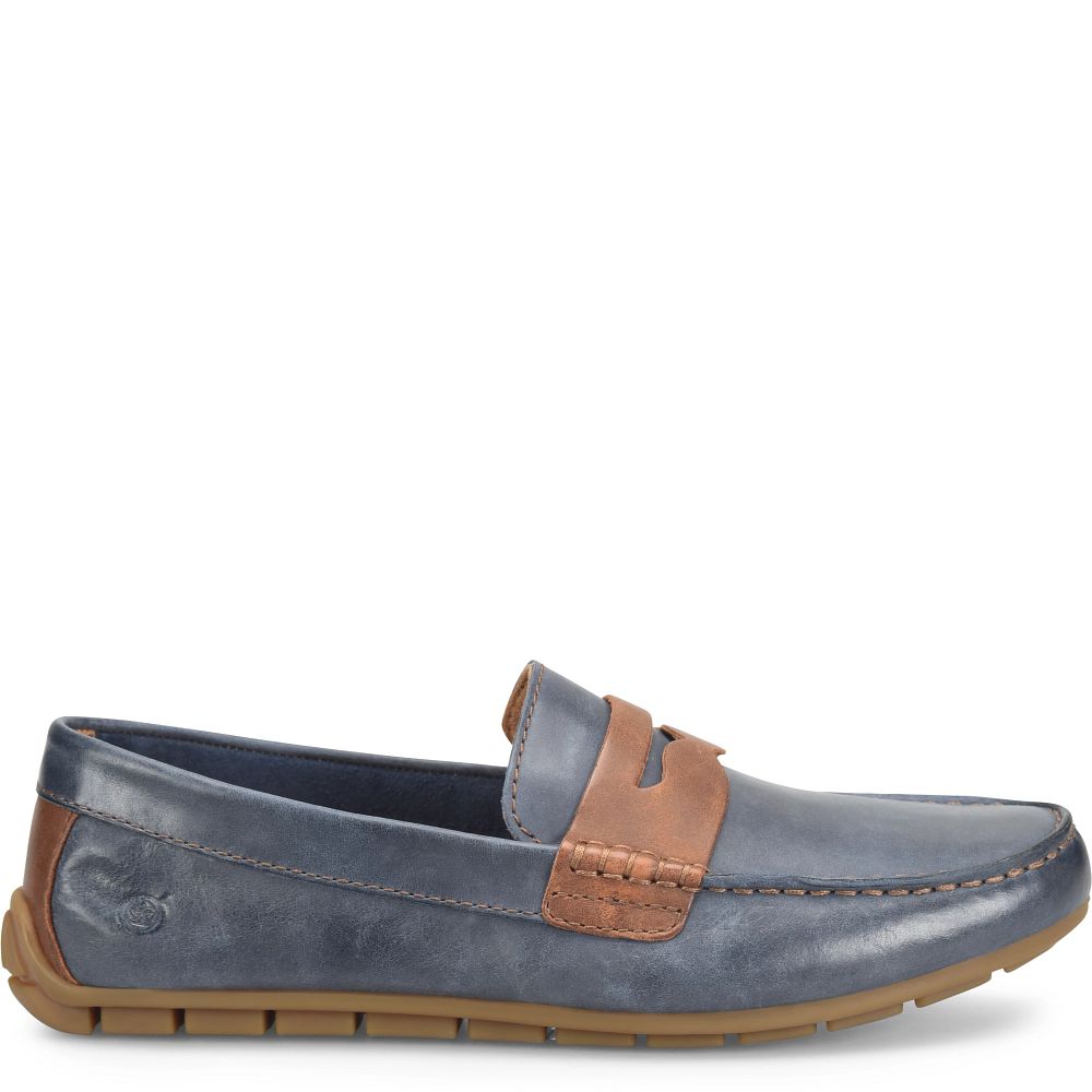 Born Andes Slip-Ons Navy Brown Comb Product ID-6CARq8sk