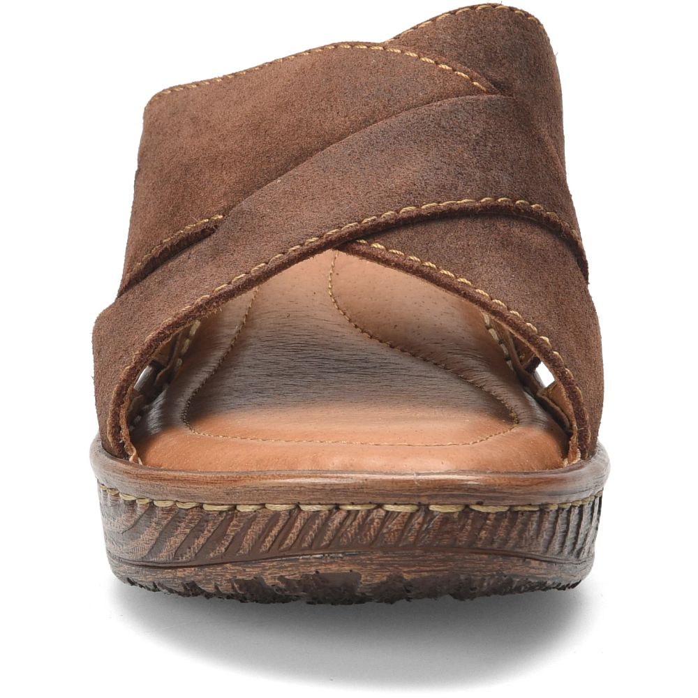 Born Teayo Basic Sandals Dark Brown Distressed Product ID-C5P01wA3