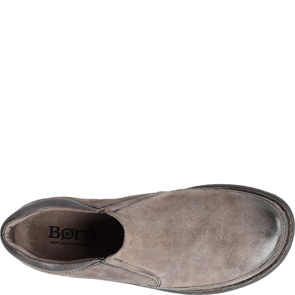 Born Nigel Slip On Slip-Ons Grey Combo Distressed Product ID-CAcuyS9f