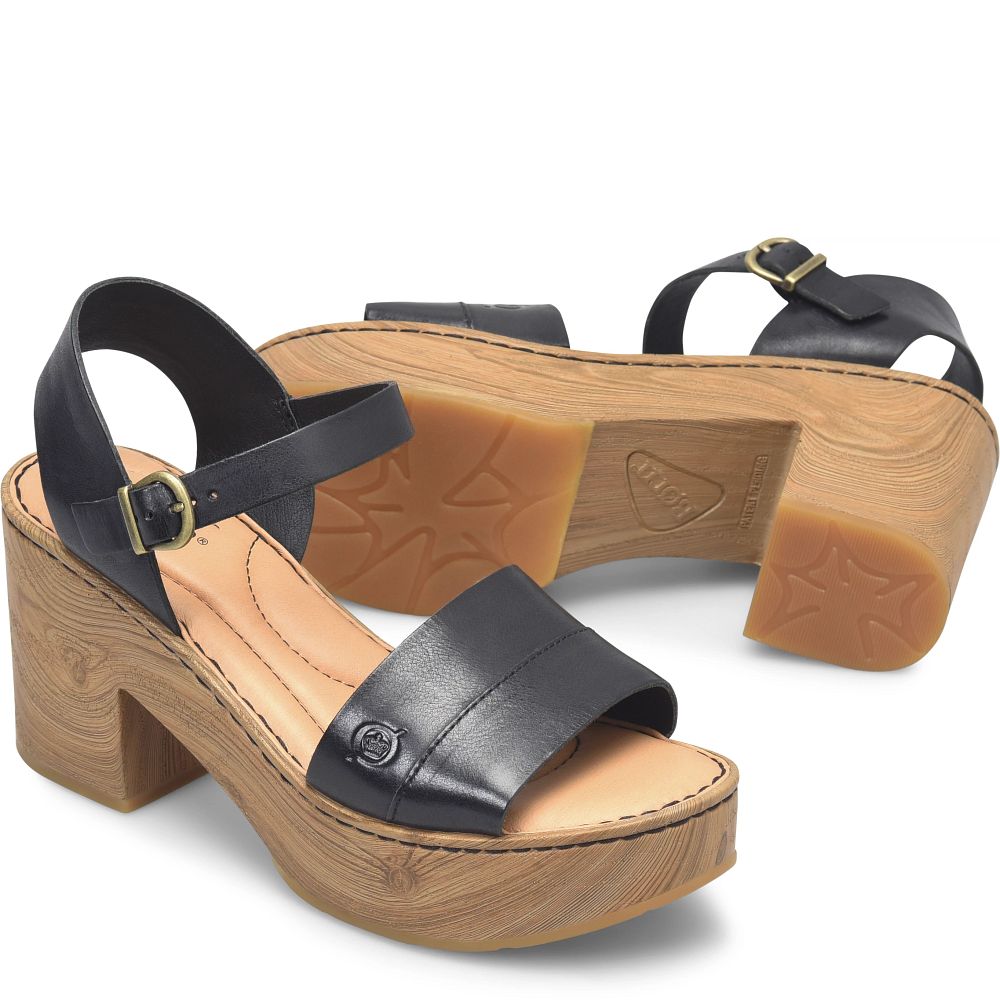 Born Lucca Sandals Black Product ID-Lnb7kZXV [BornShoes-236]