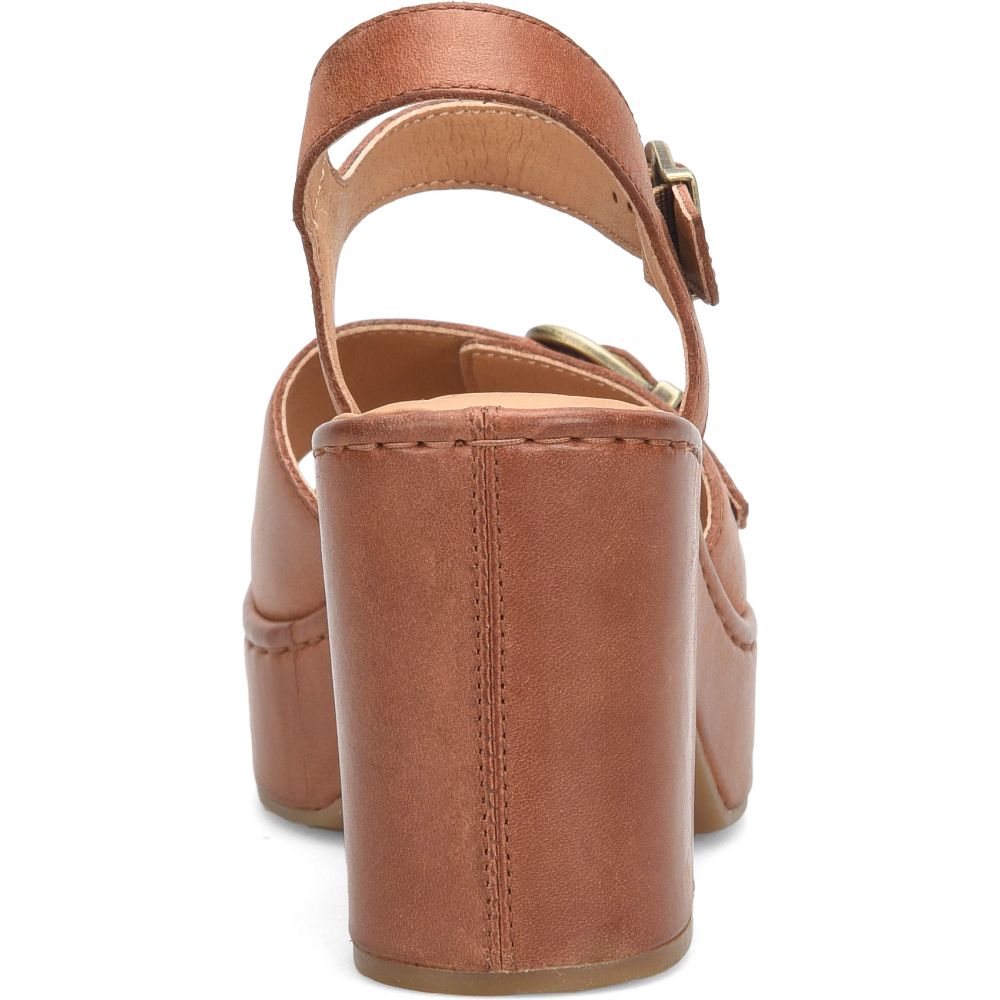 Born Browyn Sandals Cognac With Leather Wrap Product ID-M7lxOr76