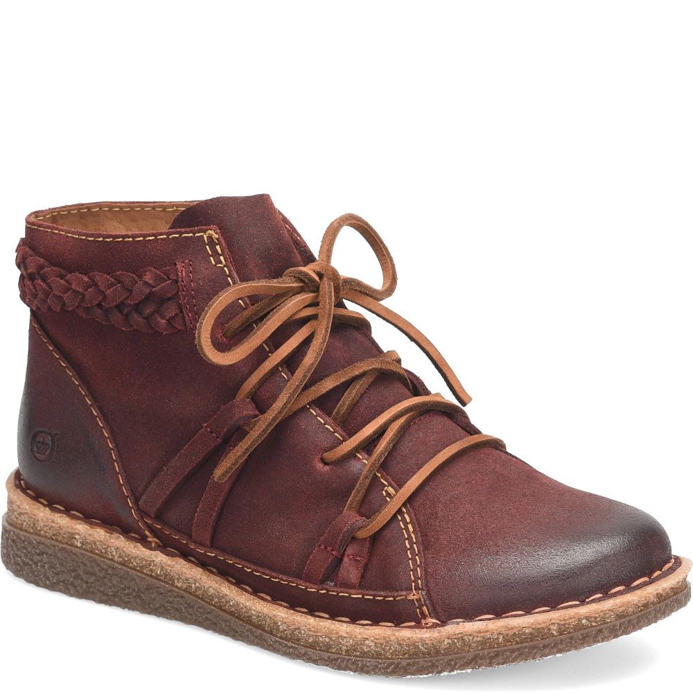 Born Temple II Boots Dark Brick Distressed Product ID-OcAV09aV