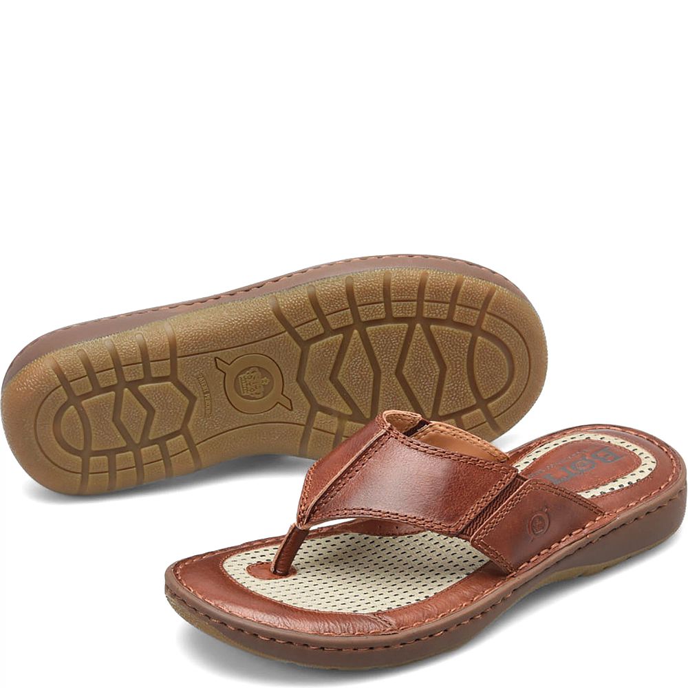 Born Corvo Sandals Dark Tan Bourbon Product ID-TQhauMNS