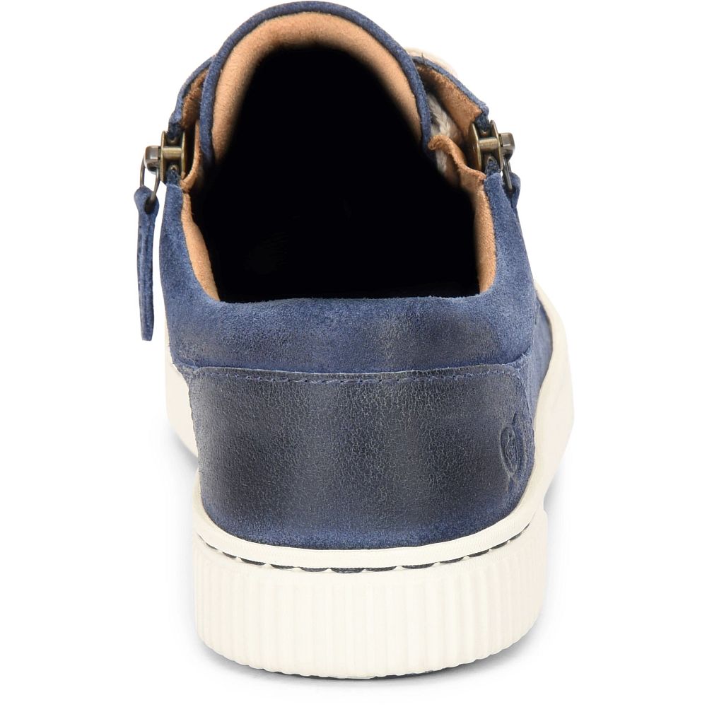 Born Paloma Slip-Ons Navy Indigo Distressed Product ID-Tomzv2yw