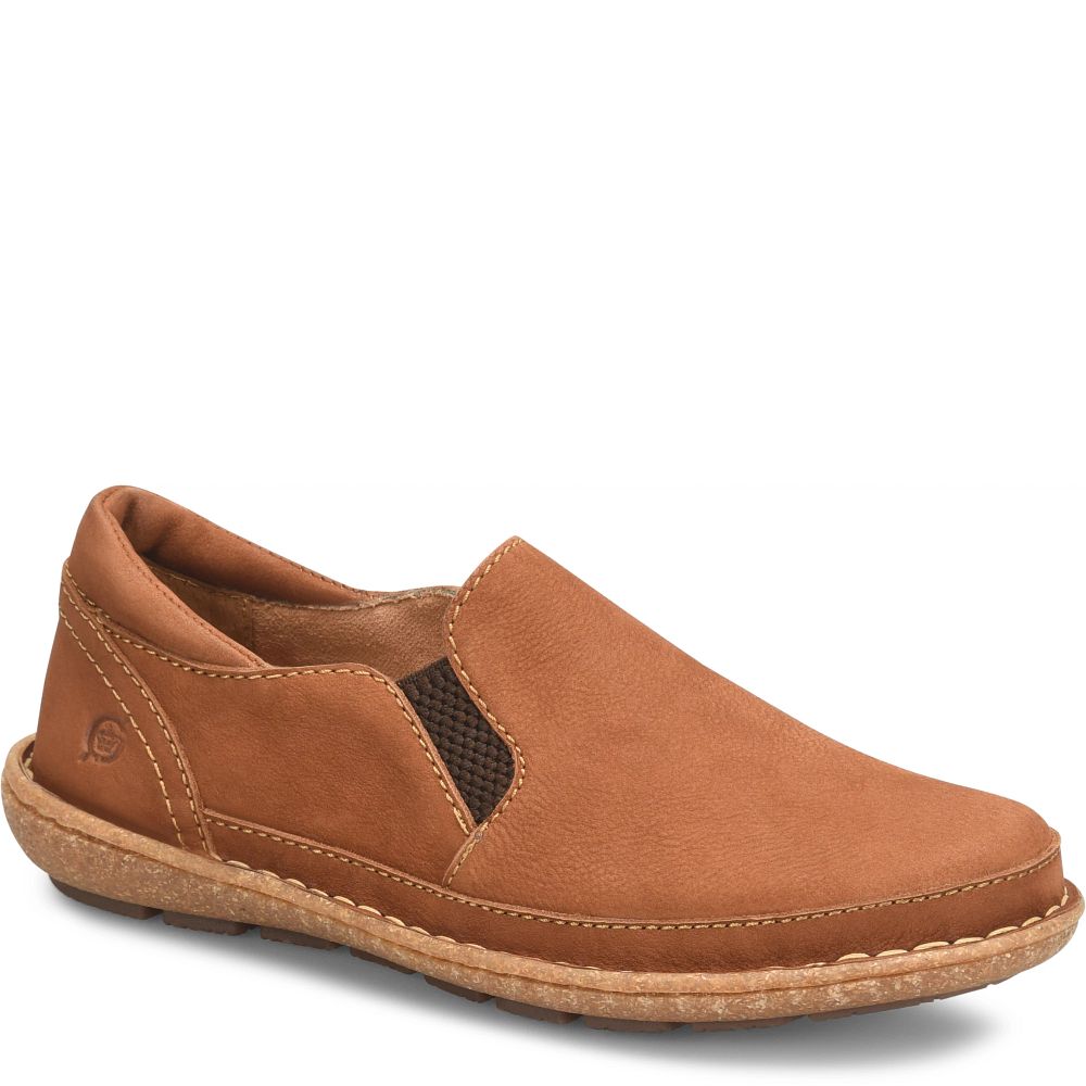 Born Mayflower II Slip-Ons Maple Leaf Nubuck Product ID-XJfW1Cad