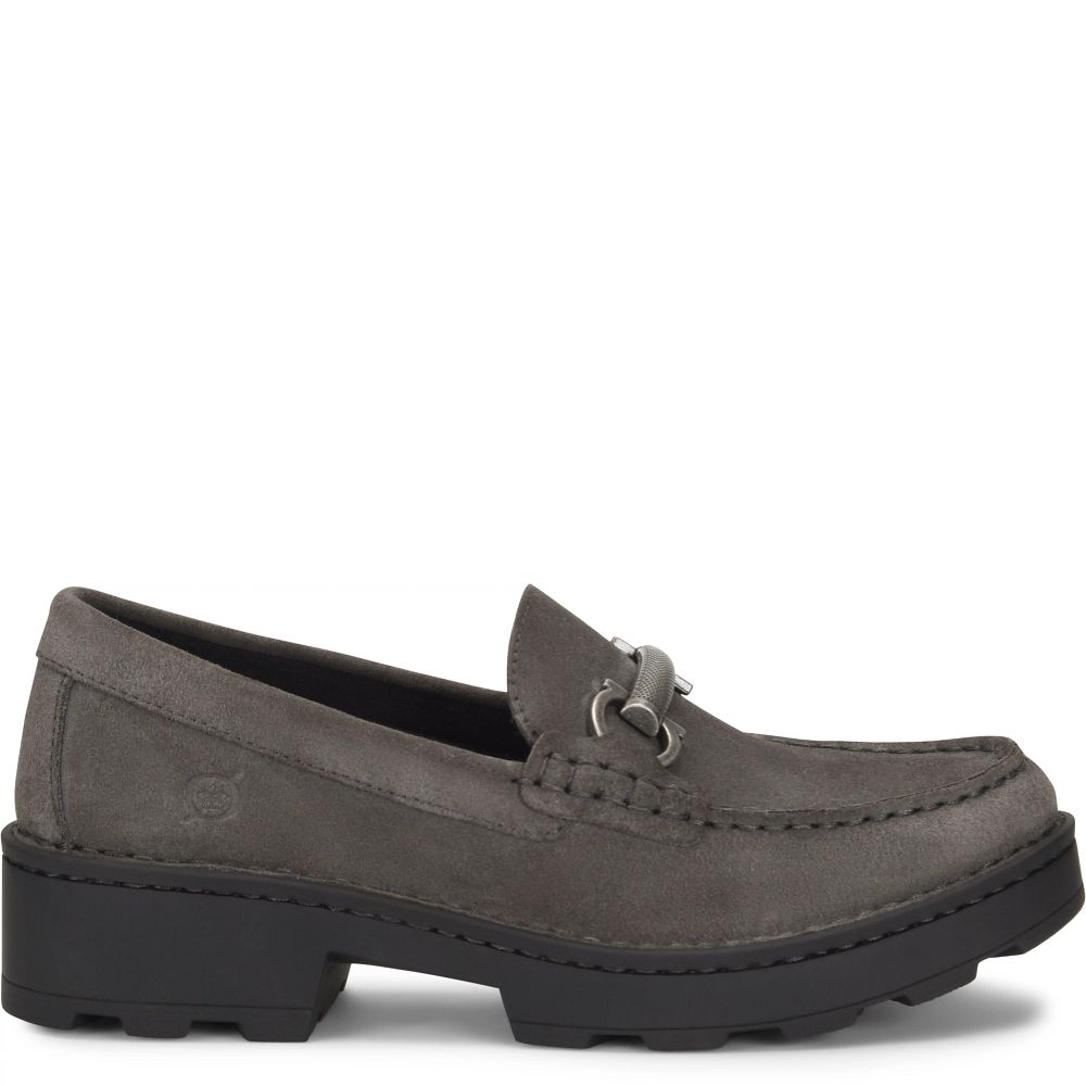 Born Teramo Slip-Ons Dark Grey Lince Suede Product ID-a4c5rMp2