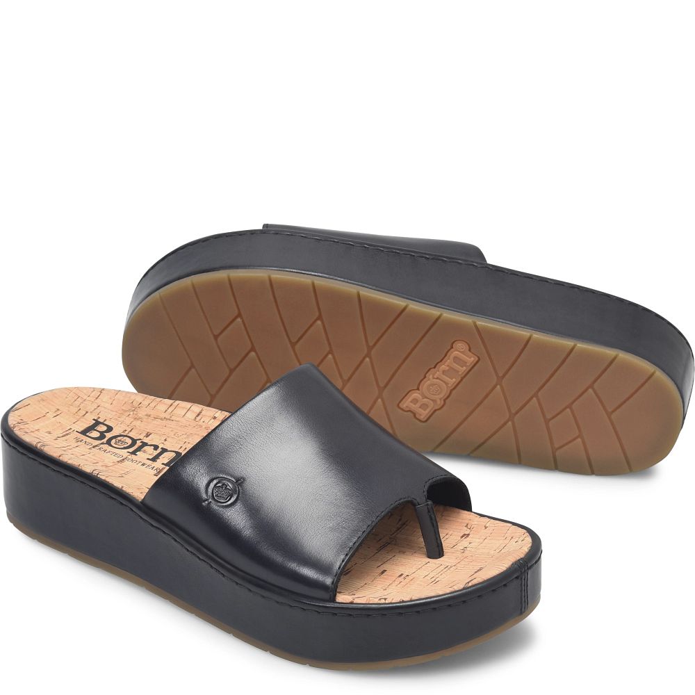 Born Sharr Sandals Black Product ID-aTMRMooE [BornShoes-209]