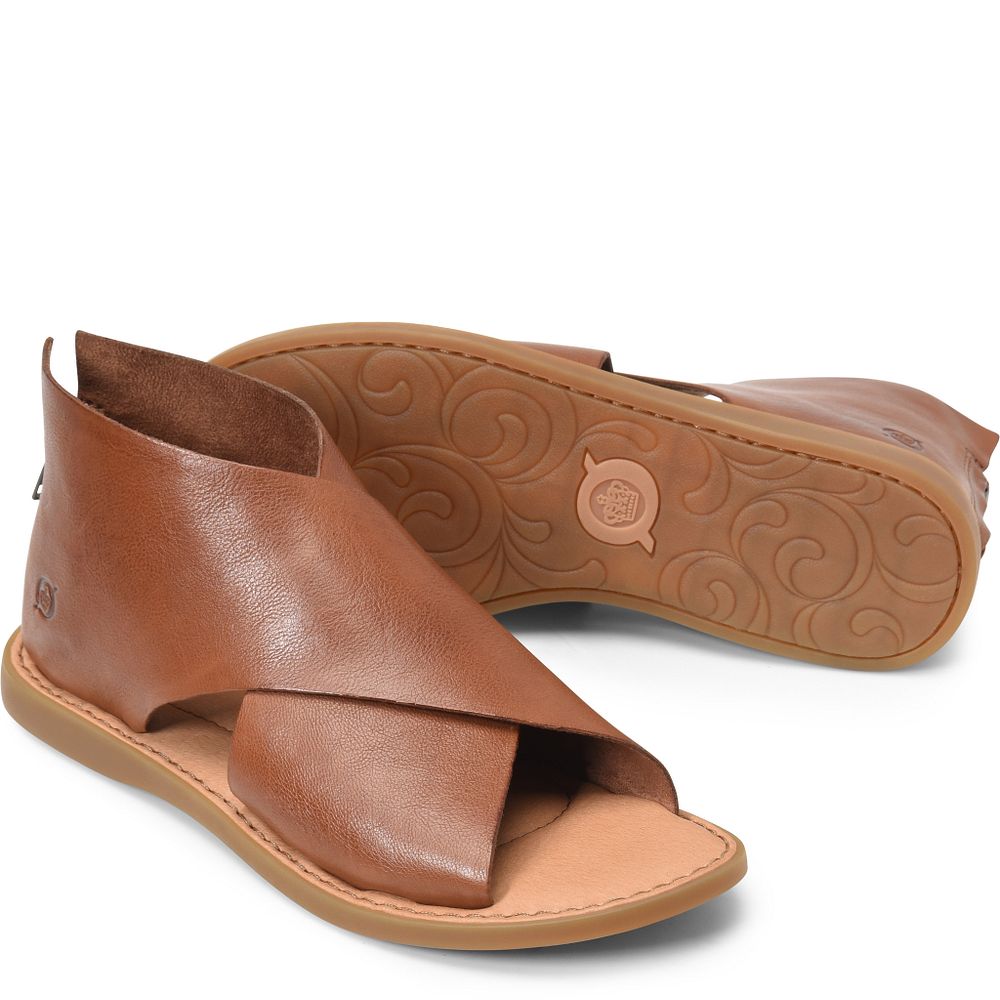 Born Iwa Sandals Cuoio Brown Product ID-fiGiPYAQ [BornShoes-188]