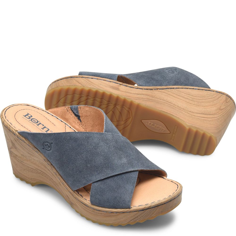 Born Nora Sandals Dark Jeans Distressed Product ID-n7rYu2tp [BornShoes-199]