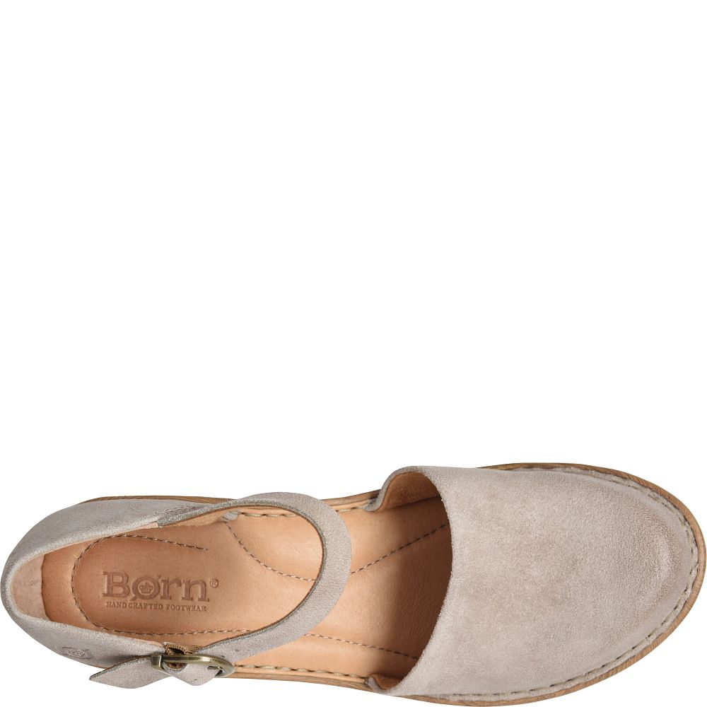 Born Nellie Clogs Cream Visone Distressed Product ID-pe8hMMc8