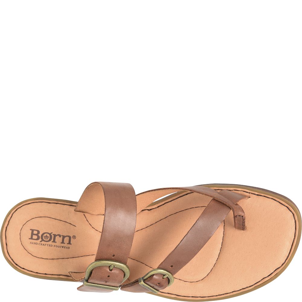 Born Hilani Sandals Brown Cuero Product ID-phpCoYXU