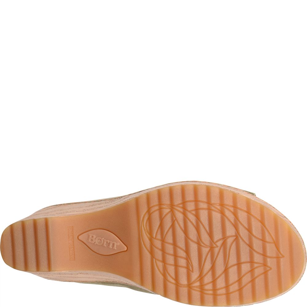 Born Nora Sandals Kiwi Suede Product ID-q8u8e0Ua