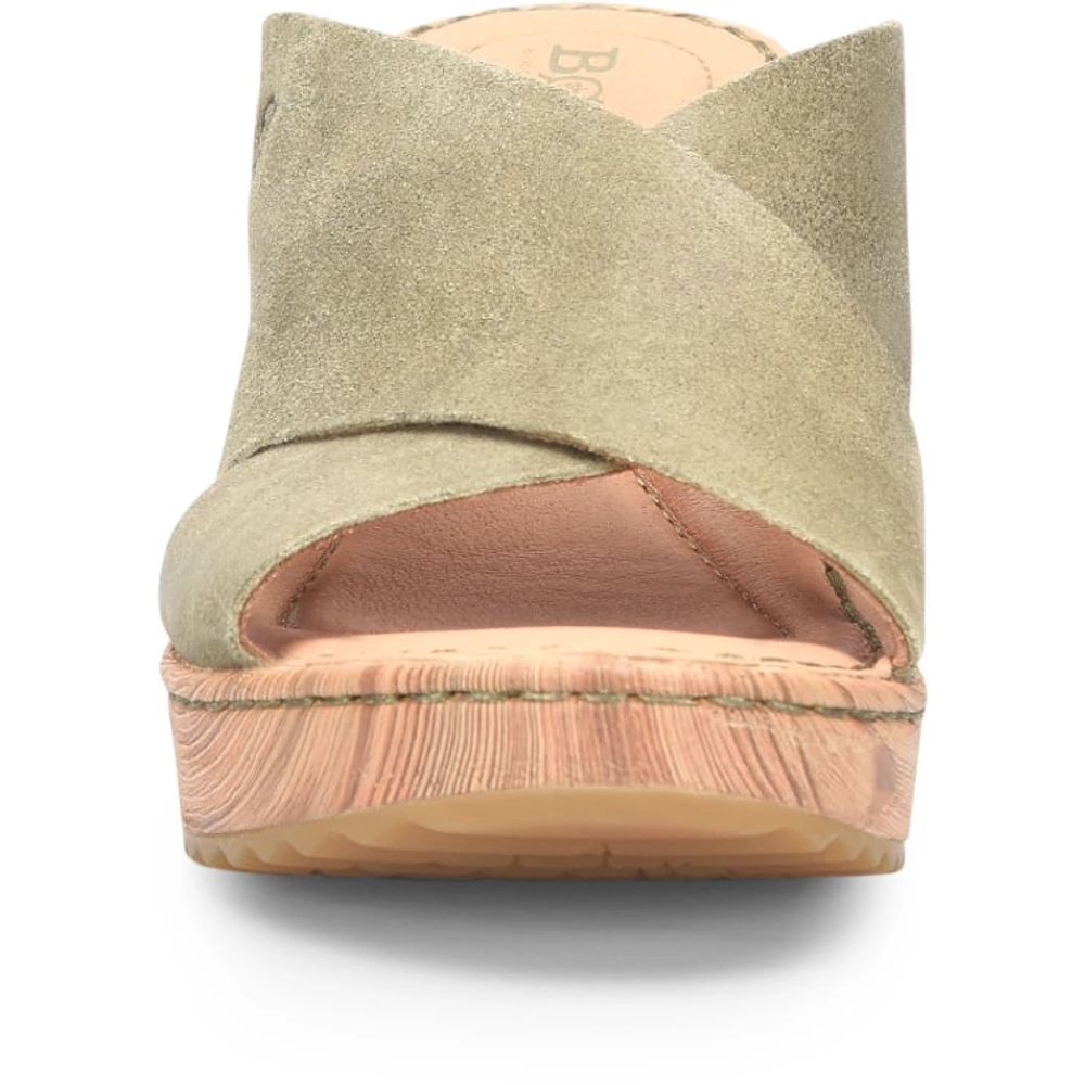 Born Nora Sandals Kiwi Suede Product ID-q8u8e0Ua