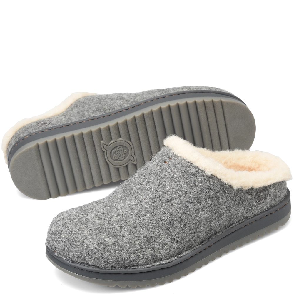 Born Jayce Slip-Ons Grey Wool Combo Product ID-rxnkbQi5