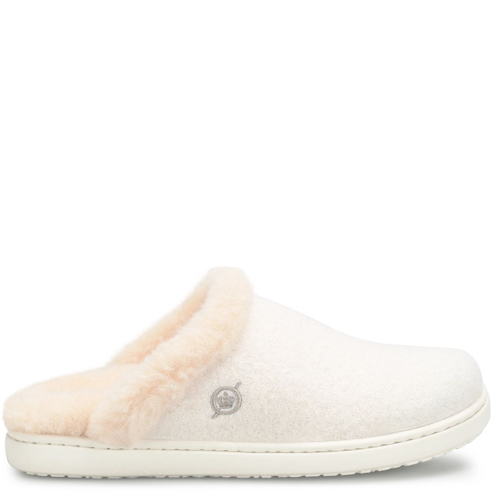 Born Zoe Slippers Winter White Wool Combo Product ID-waSbHhEx