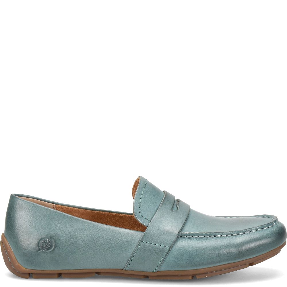 Born Melinda Slip-Ons Turquoise Cayman Product ID-xV8c52BP