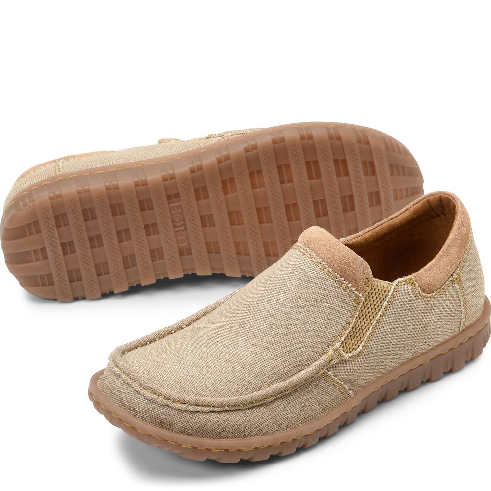 Born Gudmund Canvas Slip-Ons Natural Canvas Product ID-ypZQxKeR