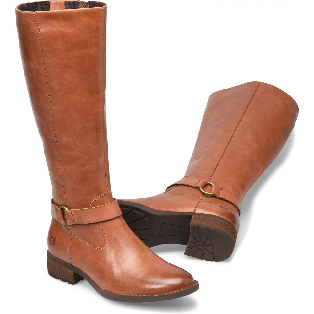 Born Saddler - Extended Calf Boots Cognac Product ID-yzdZ7f1C