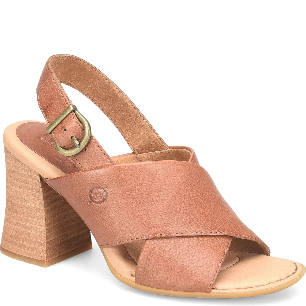 Born Tessa Sandals Brown Luggage Product ID-zRFBqbjf